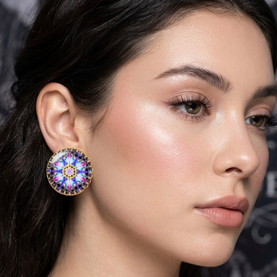 3D Aurora Burst Studs