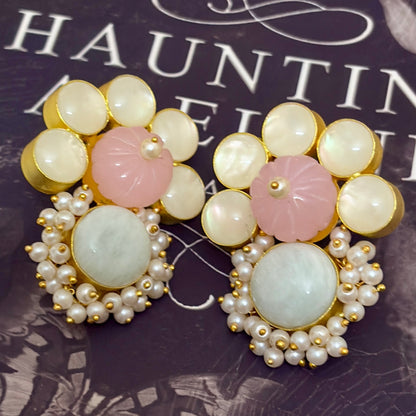 Pastel Pearl Drop Studs