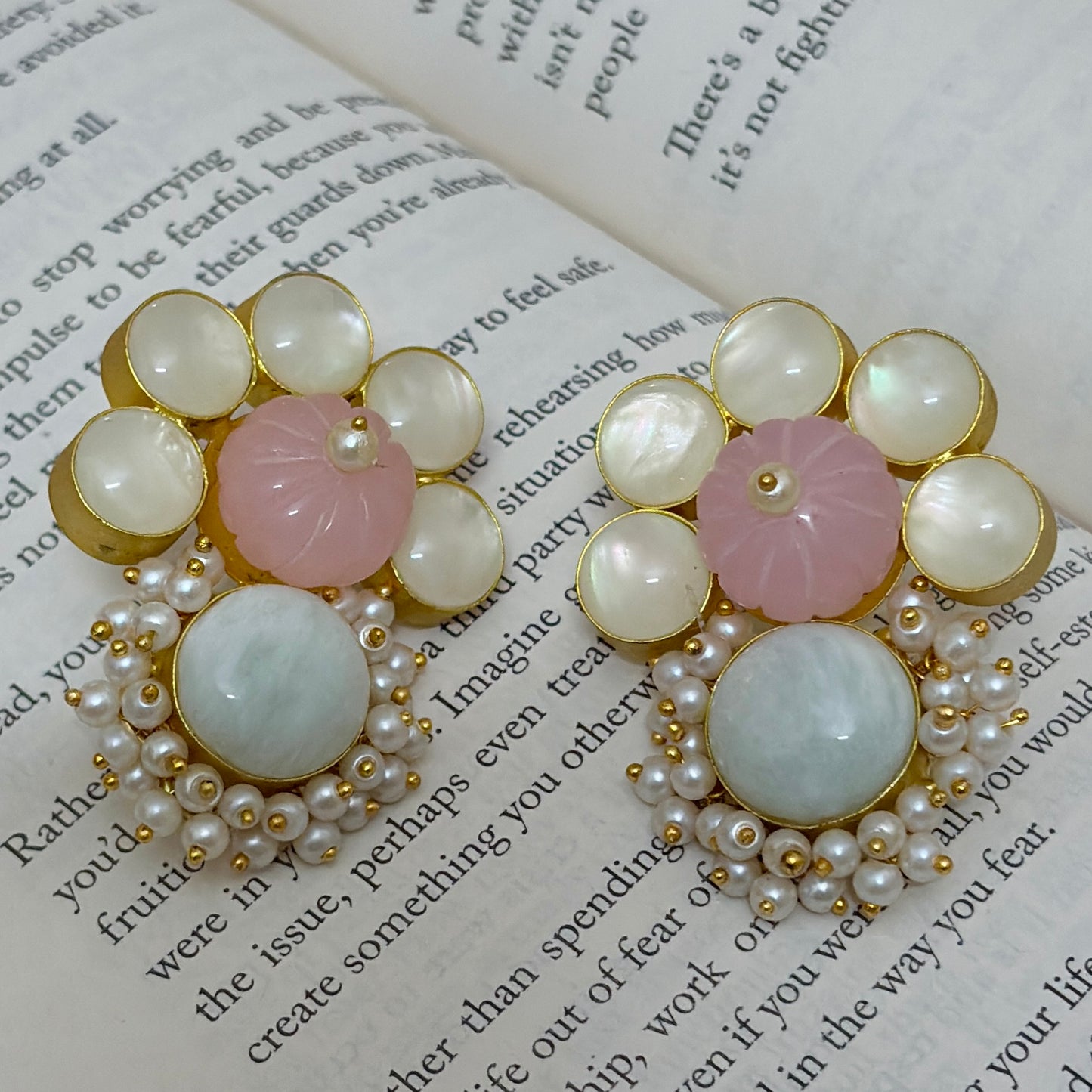 Pastel Pearl Drop Studs