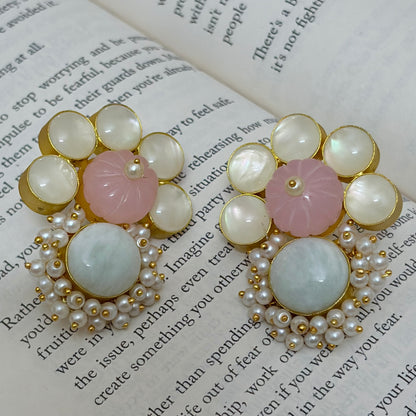 Pastel Pearl Drop Studs