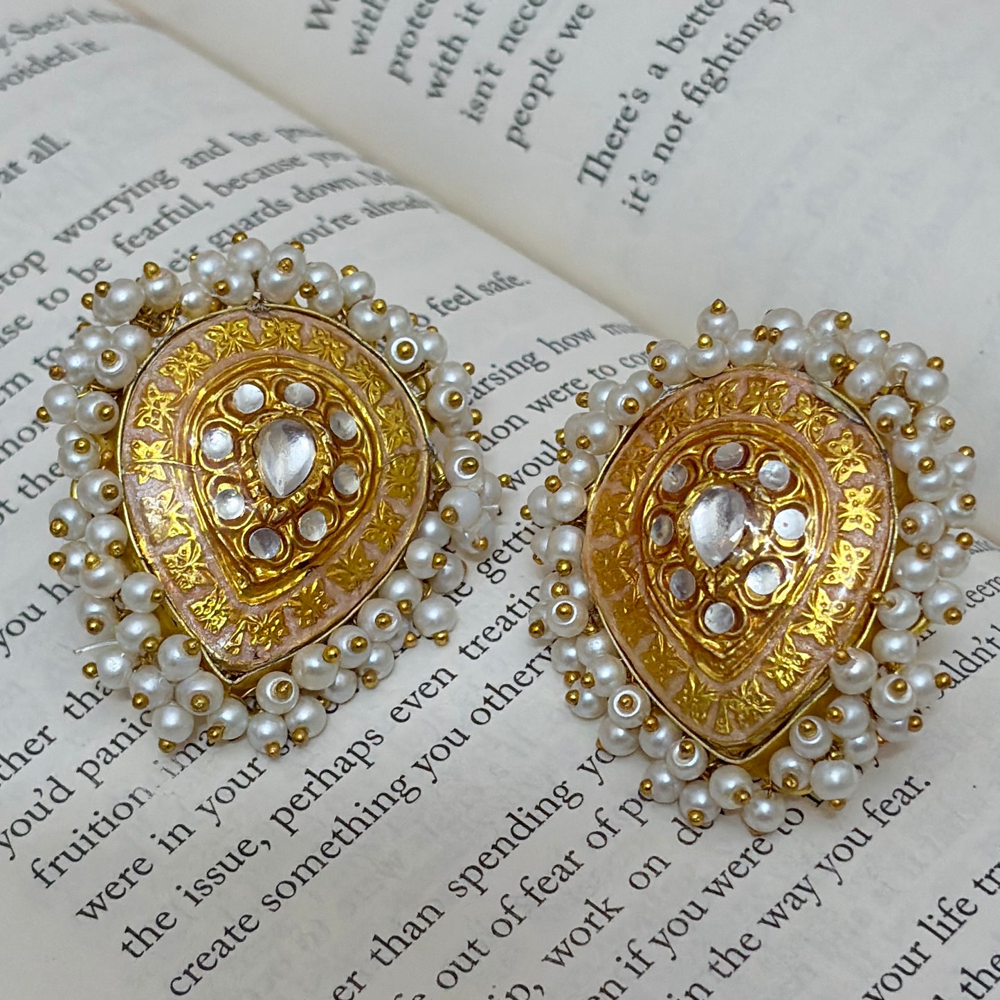 Royal Pearl Teardrop Studs