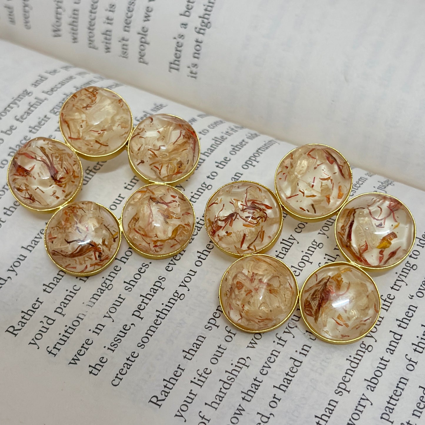 Champagne Marble Studs