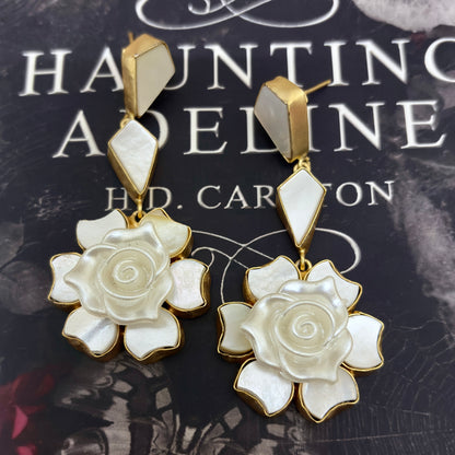 Rose Pearl Earrings