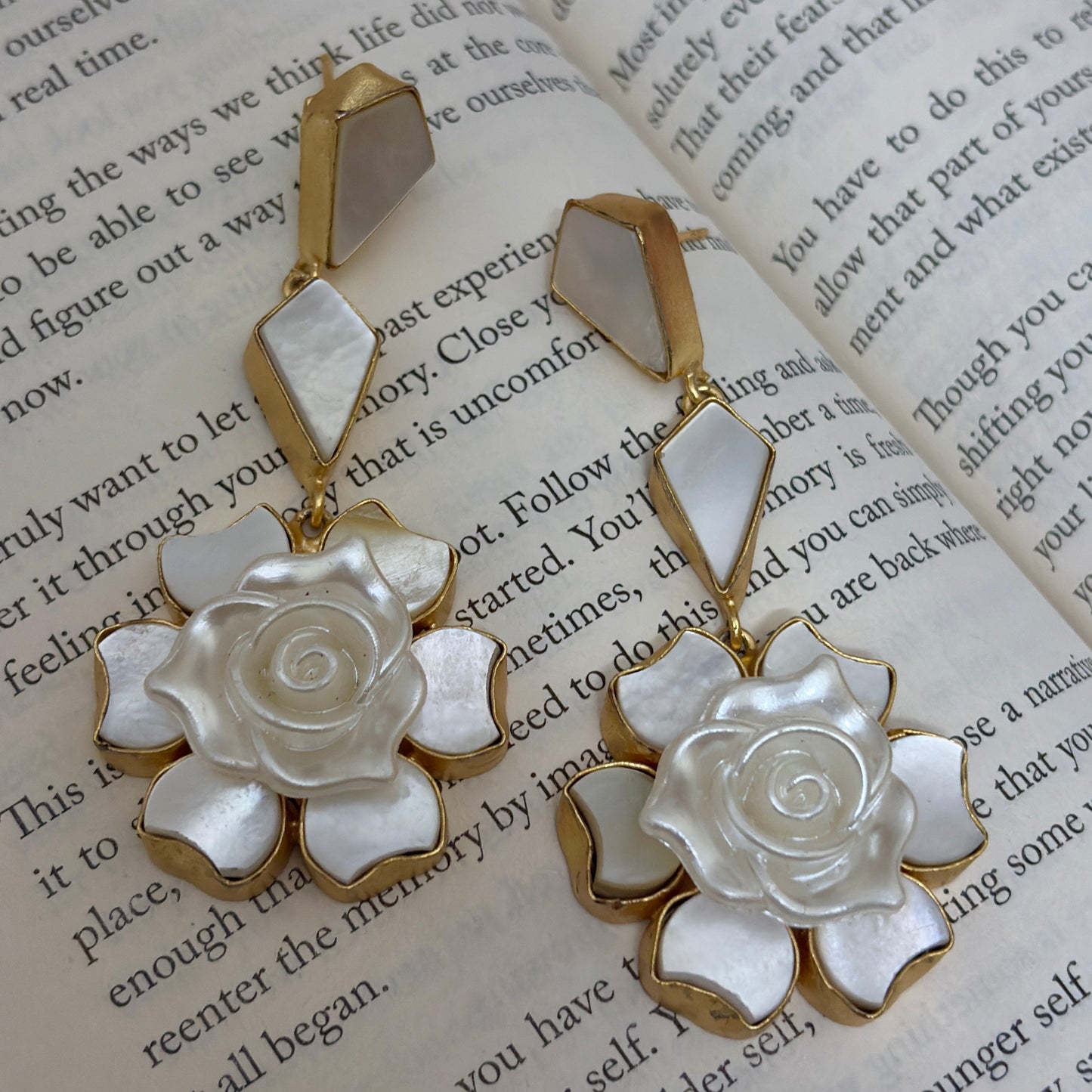 Rose Pearl Earrings