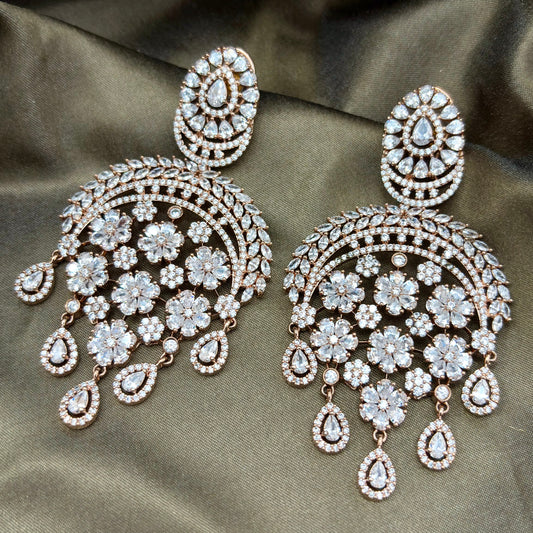 Next to Real Diamond Danglers Earrings