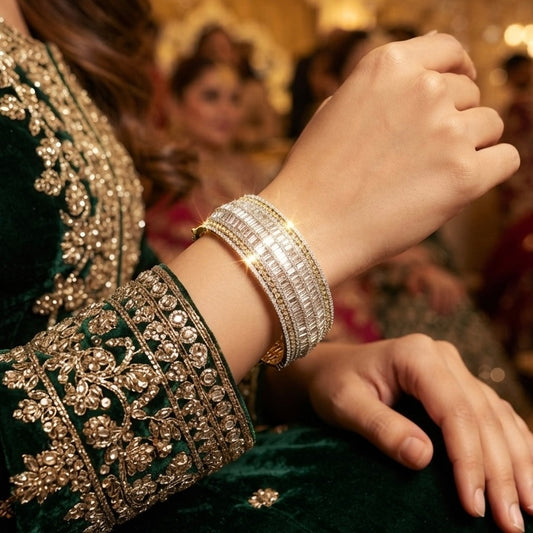 Statement Next To Real Diamond openable kada