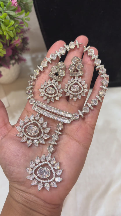 Premium Quality Lightweight Diamond Necklace Sets
