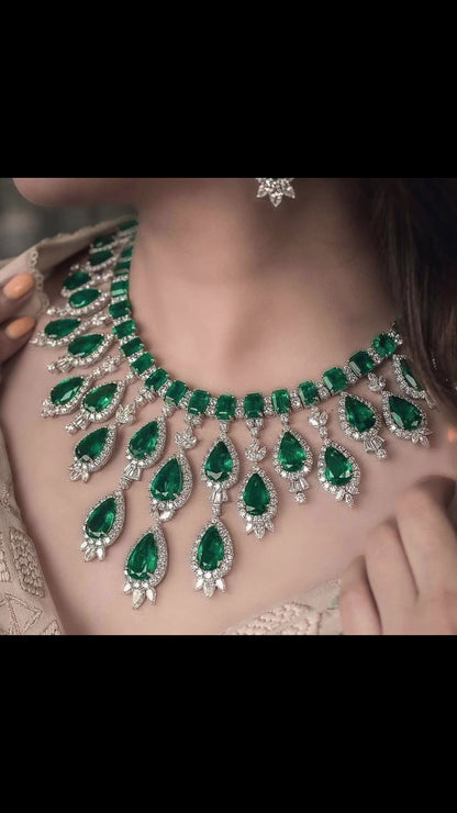 Rajsi Panna Royale Necklace Set