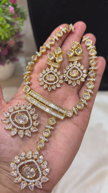 Premium Quality Lightweight Diamond Necklace Sets