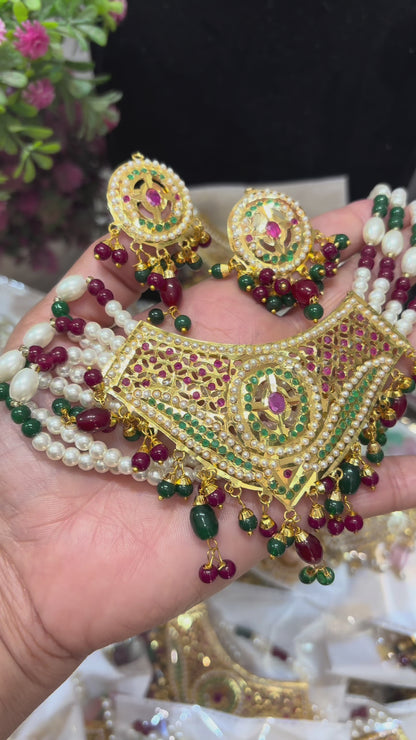 Stunning Jadau choker set